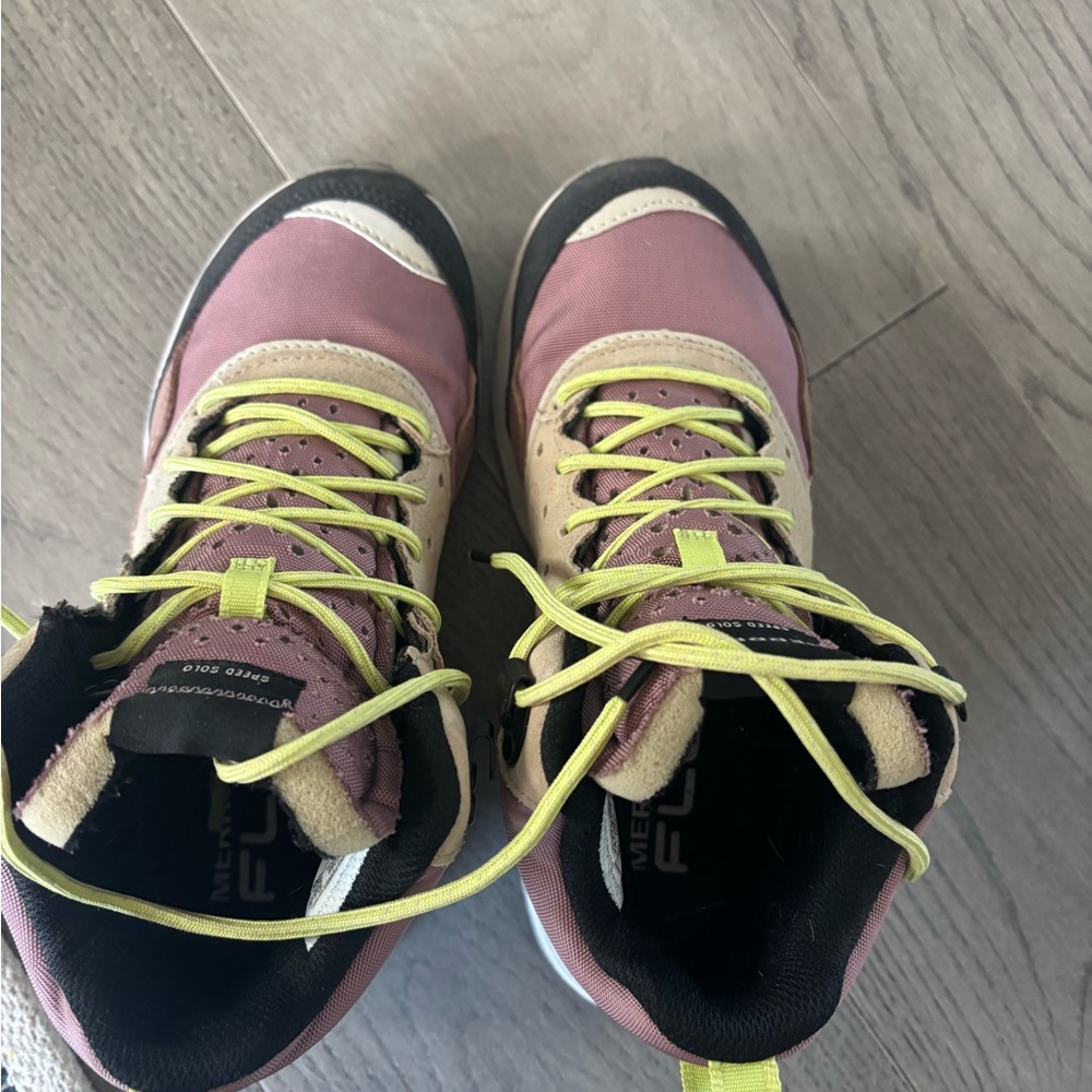 Merrell Stylish Hiking Boots - Pink and Tan size 8 REI - Picture 3 of 8